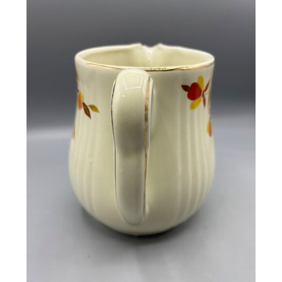 Vtg Halls Jewel  Floral Autumn Leaf Design‎ 6" Tall Ceramic - Picture 6 of 9